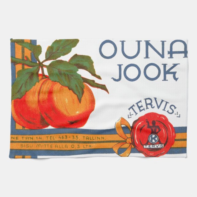 Serviette de thé de jus de pomme (Horizontal)