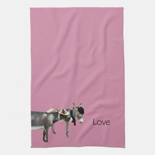 Serviette de thé de Katy et Stuart (Vertical)