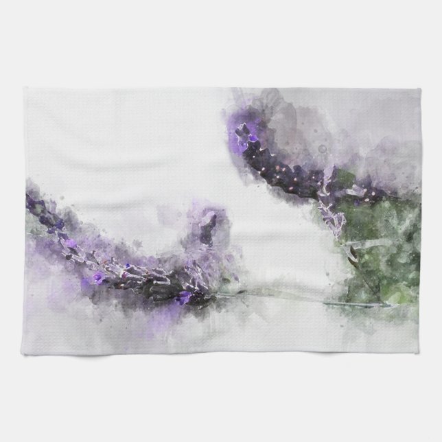 Serviette de thé de lavande (Horizontal)