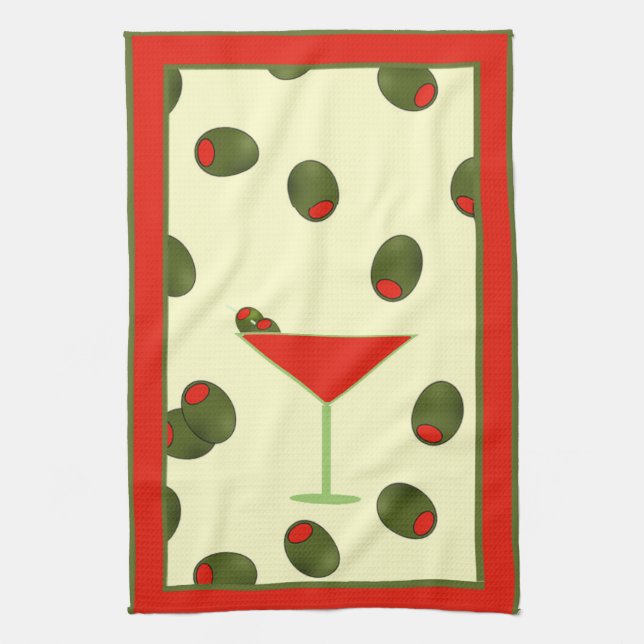 Serviette de thé de Martini (Vertical)