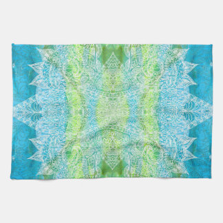 Serviette de thé de Paisley de batik d'aquarelle