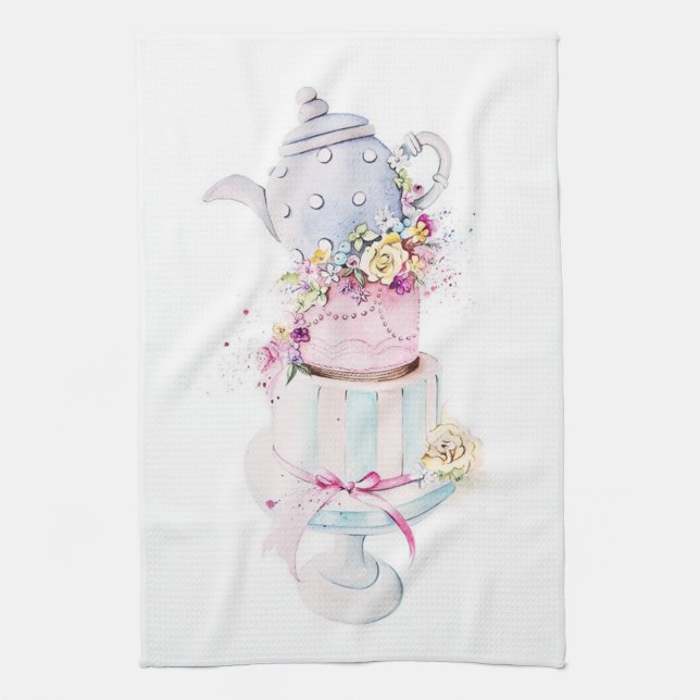 Serviette de thé de temps de thé de cuisine (Vertical)