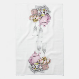 Serviette de thé de temps de thé de cuisine