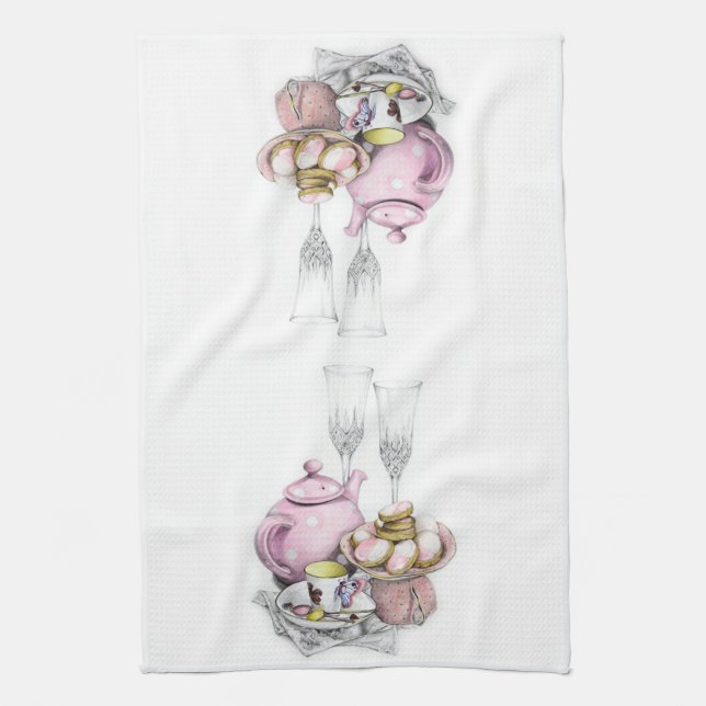 Serviette de thé de temps de thé de cuisine (Vertical)