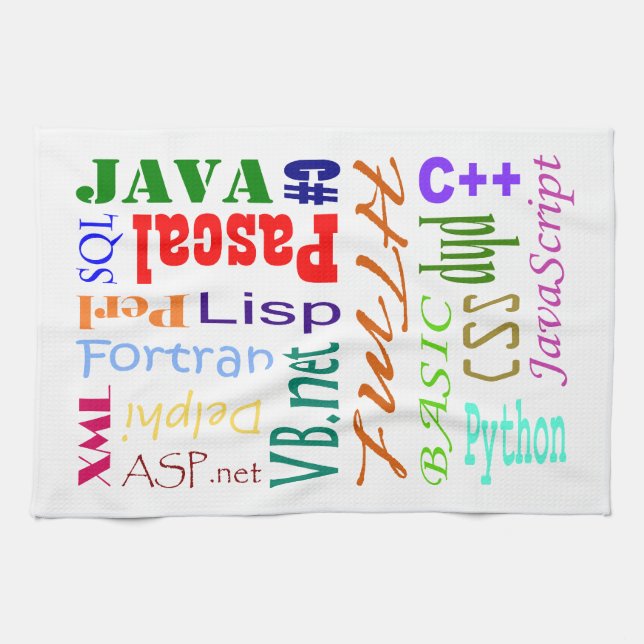 Serviette de thé d'informaticiens (Horizontal)