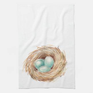 Serviette de thé du nid de Robin