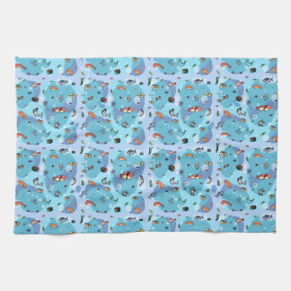 Serviette de thé en sushi