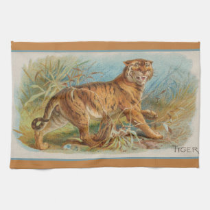 Serviette de thé en tigre Vintage