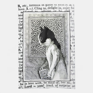Serviette de thé littéraire d'amoureux des livre