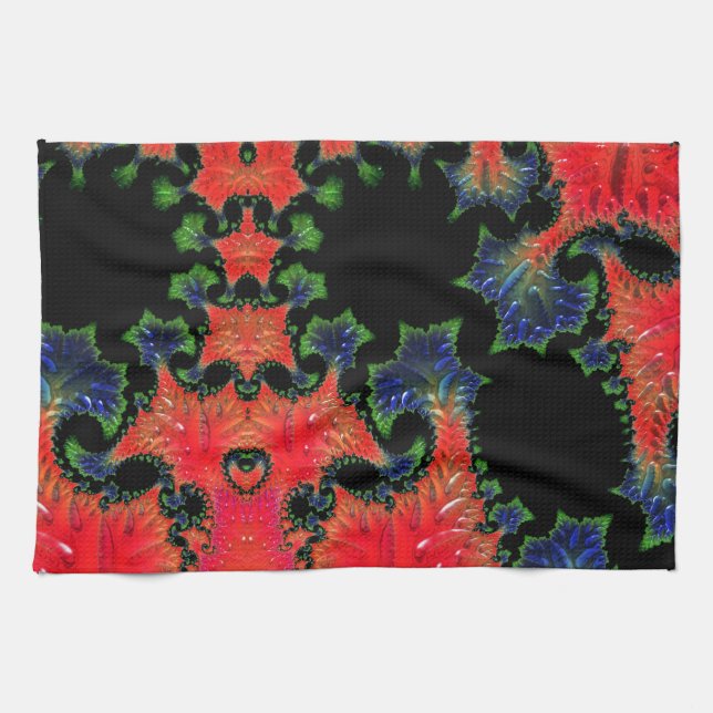 Serviette de thé Mandelbrot Garden (Horizontal)