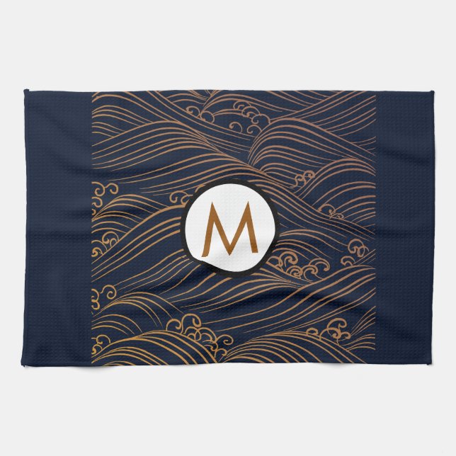 Serviette de thé personnalisée par accent de style (Horizontal)