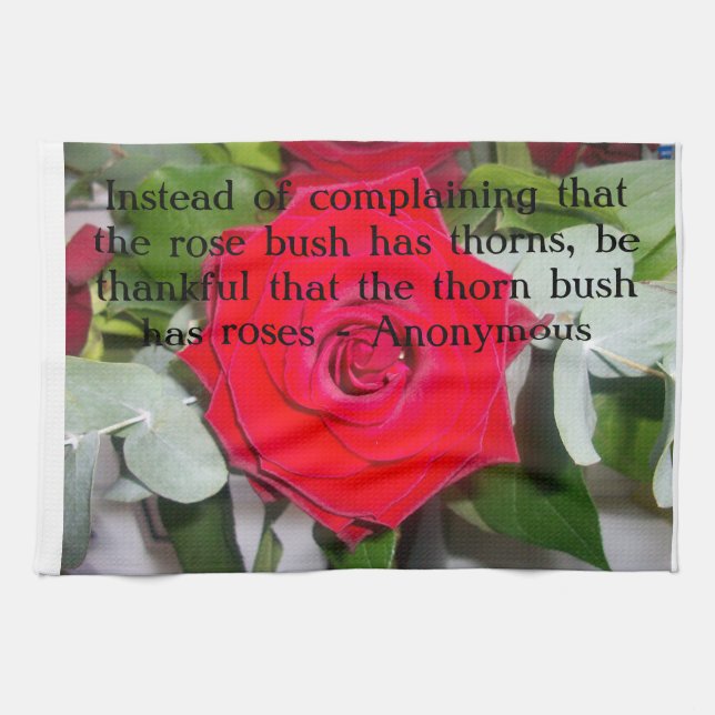 Serviette de thé rose (Horizontal)