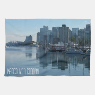 Serviette de thé souvenir personnalisée Vancouver