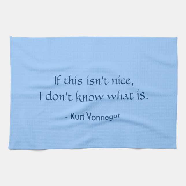 Serviette de thé - Vonnegut ceci est gentil (Horizontal)