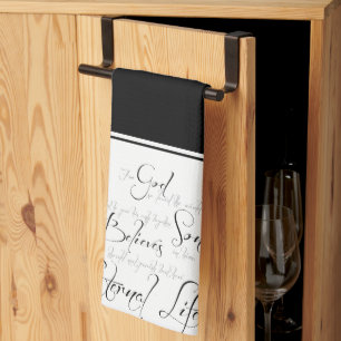 serviette de toilette avec Jean 3:16