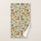 Serviette de toilette géométrique abstraite de sty
