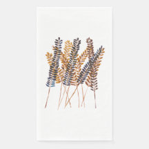 Serviette d'hôte en papier d'automne