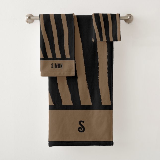 Serviette d'impression Zebra Brown (En situation)