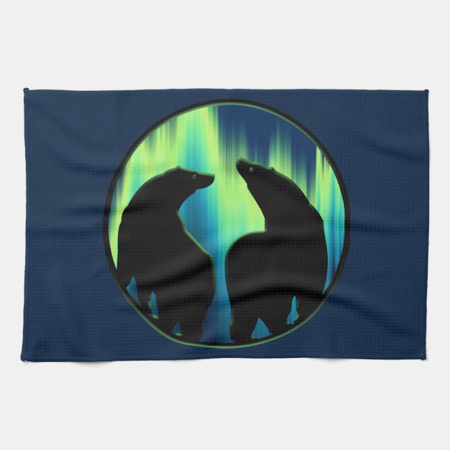 Serviette d'ours polaire Lumières du Nord Porter S (Horizontal)