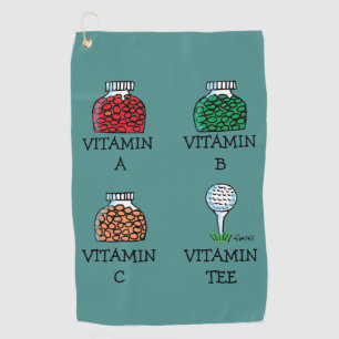 Serviette drôle de golf de bande dessinée de pi