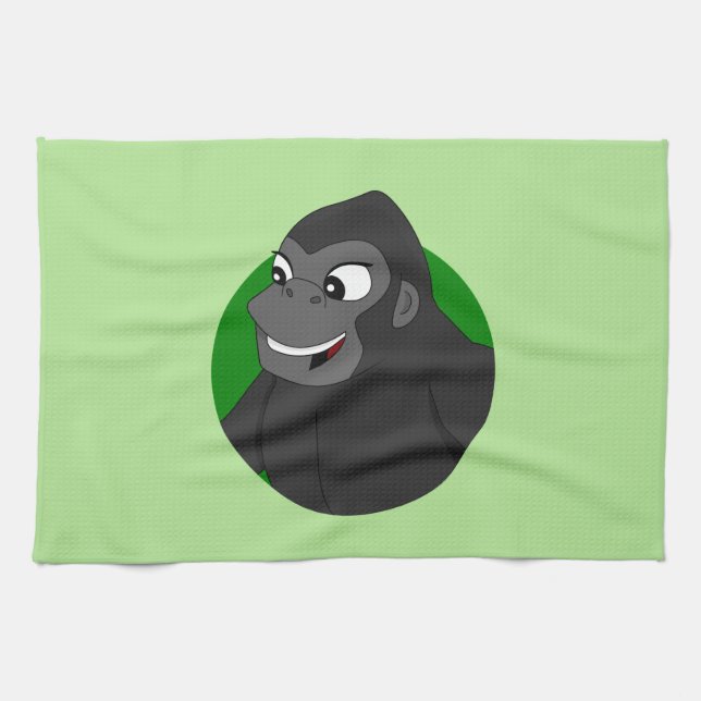 Serviette en dessin de Gorilla (Horizontal)