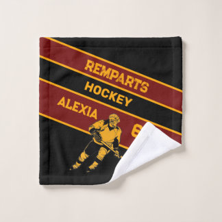 Serviette en linge de Hockey personnalisée
