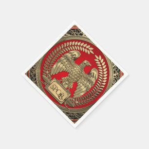 Serviette En Papier [100] Aigle impérial romain d'or