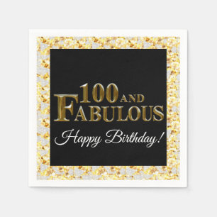 Serviette En Papier 100e anniversaire