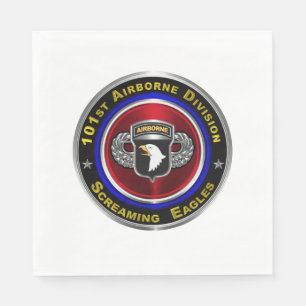 Serviette En Papier 101e Division aéroportée hurlant des aigle Personn