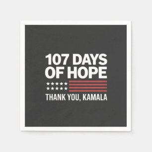 Serviette En Papier 107 Jours d'espoir Merci Kamala