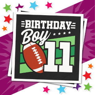 Serviette En Papier 11 Ans Football Party Thème 11ème anniversaire gar