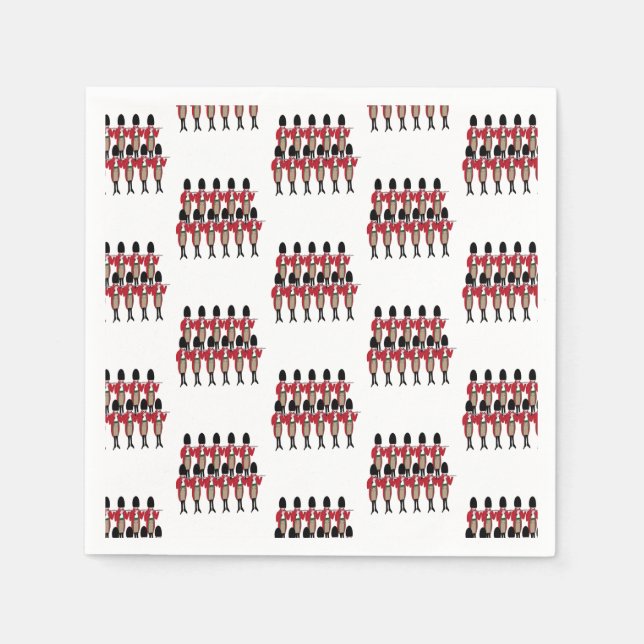 Serviette En Papier 12 Jours de Noël 11 Pipers Piping (Devant)