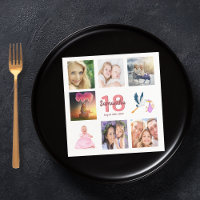 18e anniversaire fête photo collage