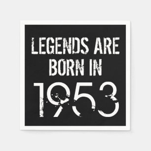 Serviette En Papier 1953 70e Anniversaire Année Papier Napkin