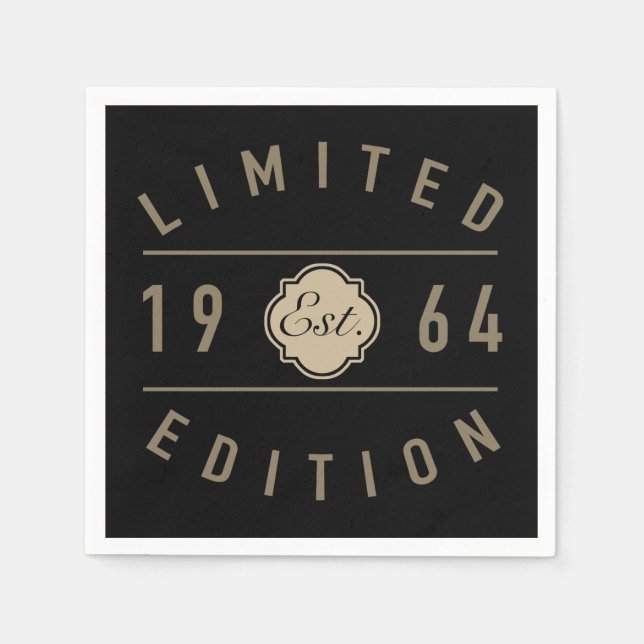 Serviette En Papier 1964 Limited Edition 60e anniversaire (Devant)