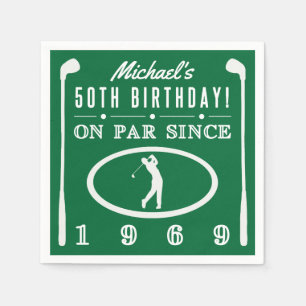 Serviette En Papier 1969 50e anniversaire pour les golfeurs