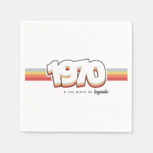 Serviette En Papier 1970 La naissance des légendes