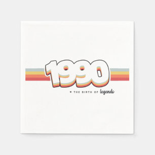 Serviette En Papier 1990 La naissance des légendes