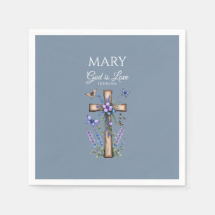 Serviette En Papier 1 Jean 4:16 Dieu est Amour – Christianisme Personn