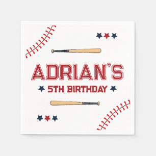 Serviette En Papier 1er anniversaire Baseball