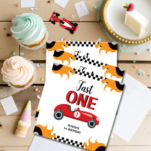 Serviette En Papier 1er anniversaire Fast One Racing Car Party