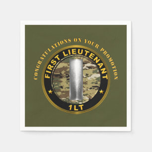 Serviette En Papier 1er lieutenant 1LT Promotion