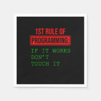 1ère Règle De Programmation Programmeur Coder Cade