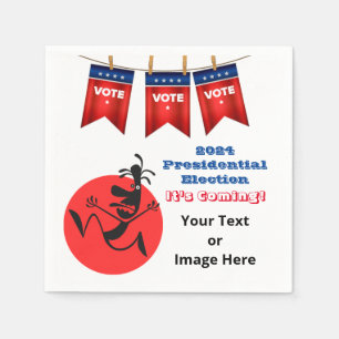Serviette En Papier 2024 Présidential Election Running Man Edition
