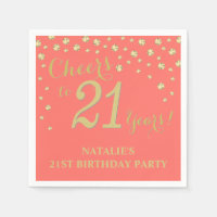 21e anniversaire de fête Diamant blanc et corail