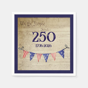 Serviette En Papier 250 4 juillet Fête patriotique vintage USA