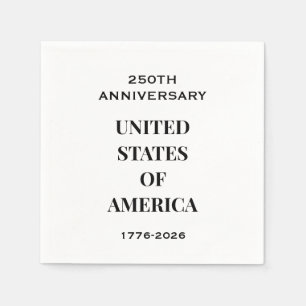 Serviette En Papier 250e anniversaire 1776–2026 – Briquet Premium USA