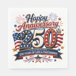 Serviette En Papier 250e anniversaire des États-Unis