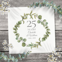 25e anniversaire Mariage d'argent Garland