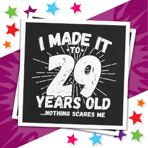 Serviette En Papier 29 Ans Mème Sarcastique Mème drôle 29ème Anniversa